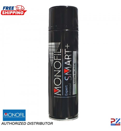 Monofil SMART+ Satin Black Aerosol Paint – 500ml 1K Acrylic Spray Cans