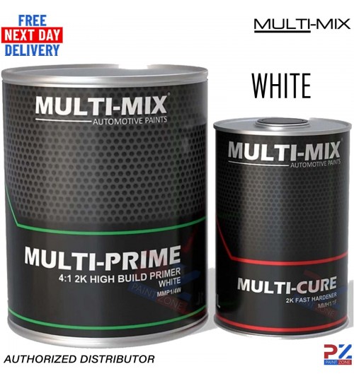 Multi-Mix Multi-Prime Primer Kit – White 5L + Fast Hardener – 2K High Build