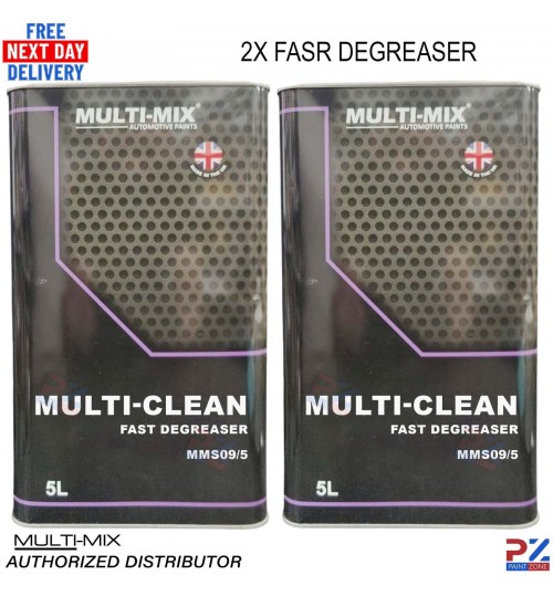 2x Multi-Mix Fast Degreaser 5L | Panel Wipe Solvent for Auto Refinishing