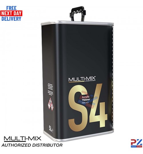 Multi-Mix S4 Acrylic Thinner – 5L Premium Grade Solvent for Paints