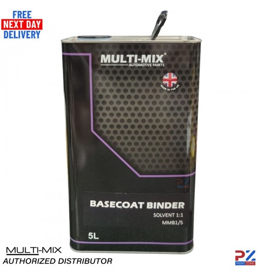 Multi-Mix 2K Basecoat Binder 5L – Automotive Paint Mixing Solvent 1:1 MMB1/5