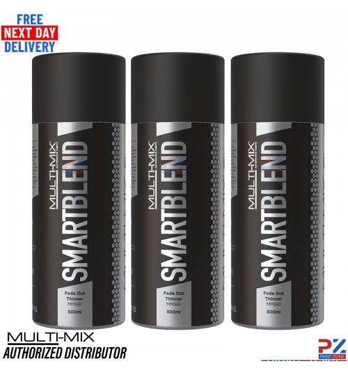 3x SMART-BLEND Fadeout Thinner 500ml Multimix Paint Edge Blend Spray