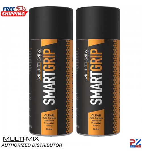 2x Multimix SMART-GRIP Adhesion Promoter 500ml Plastic Surface Paint Prep Spray