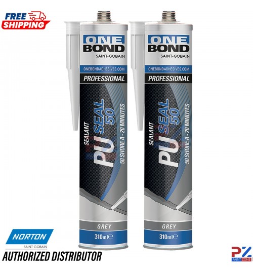 2x Norton OneBond 310ml PU50 Grey Automotive Seam Sealer – Bodyshop Use