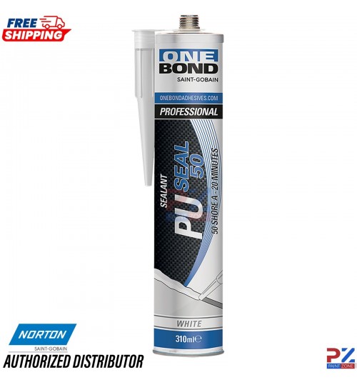 Norton PU Seal 50 OneBond 310ml White Sealant for Vehicle Body Seams