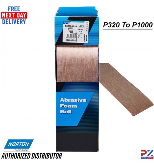 Norton Rotolo Sanding Foam Roll 115x25m Perforated Soft Abrasive Sheets