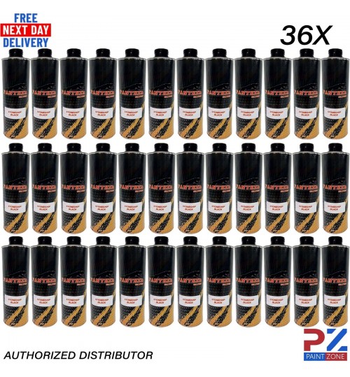 36X PANTHER COATING STONECHIP BLACK UNDERBODY - 1 LITRE