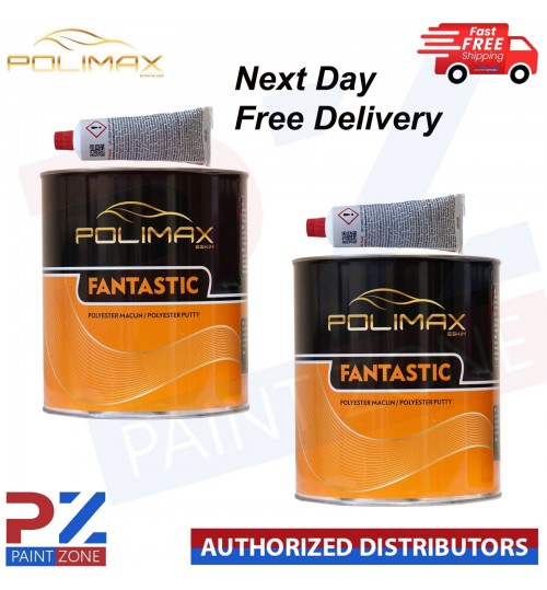 2X Body Filler Large 3Litre Polimax Fantastic Super Quality Body Repair Supplies