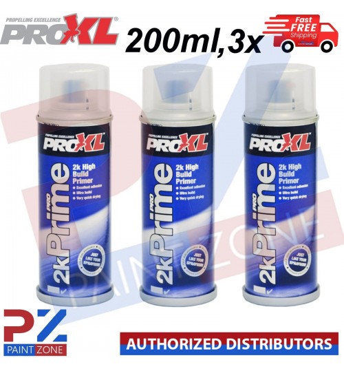 3X PRO XL PRO 2K PRIME HIGH BUILD FILLER PRIMER AEROSOL 200ML - PROXL ETCH PAINT