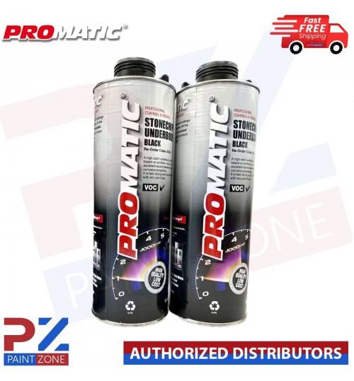2x PROMATIC BLACK STONECHIP UNDERBODY COATING 1 KG