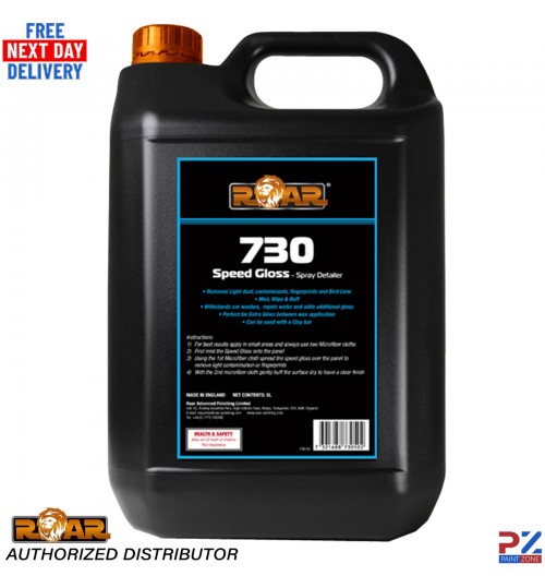 Roar 730 Speed Gloss 5 Litre – Mist, Wipe & Buff Car Paintwork Finishing Spray