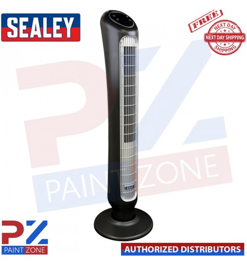 Sealey STF43Q 43" Quiet High Performance Oscillating Tower Fan Cooling Ai