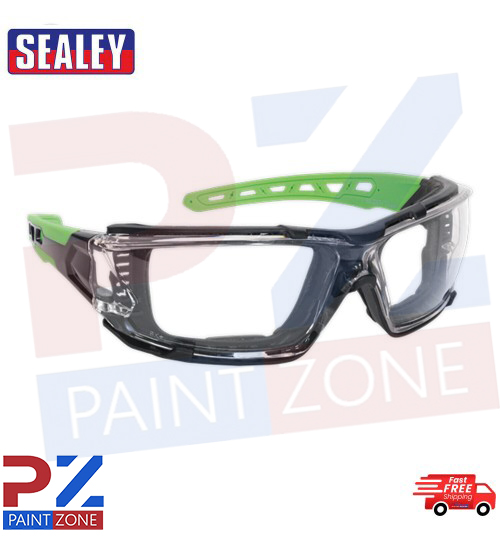 Sealey SSP68 Clear Eye Safety Wraparound Glasses Goggles Anti Scratch