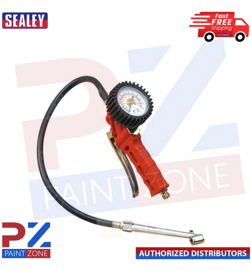 Sealey SA9312 Air Line Tyre Inflator with Twin Push-On Connector