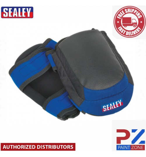 Sealey Heavy Duty Double Gel Knee Pads SSP63 Pair Twin hook-and-loop straps