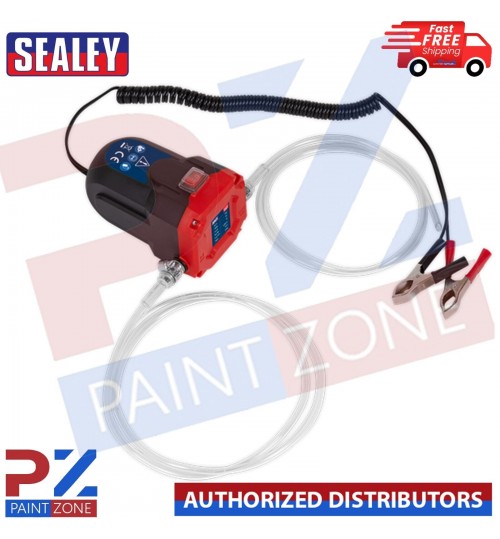 Sealey Engine Oil & Diesel Transfer Pump 12V Battery Portable Size TP9312