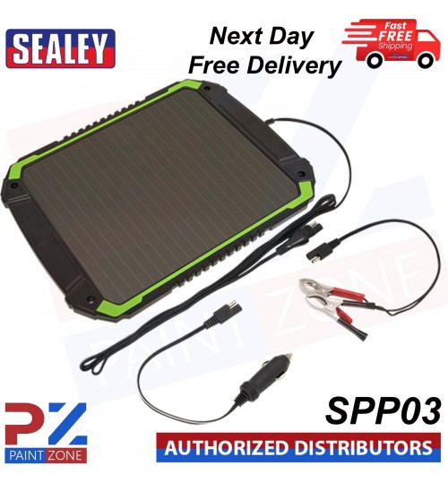 Sealey SPP03 12V/4.8W Solar Power Panel - With Next day Free Delivery