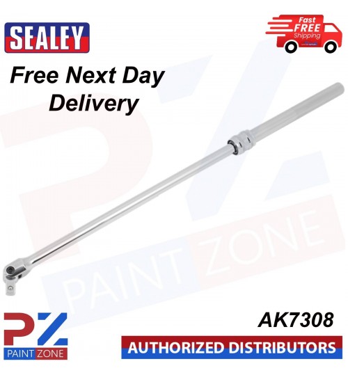 Sealey AK7308 Extendable Breaker Bar 1/2"Sq Drive 480 - 630mm Quick Release