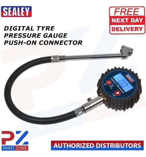 Sealey TST003 Digital Tyre Pressure Gauge with Push-On Connector