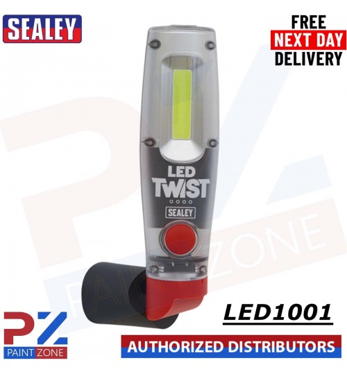 Sealey LED1001 Rechargeable Twist Inspection Lamp 8W COB + 1W LED
