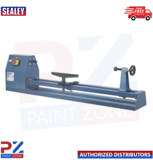 Sealey SM1308 Wood Turning Lathe 1000mm Carpentry Woodworking Workshop 4 Speed