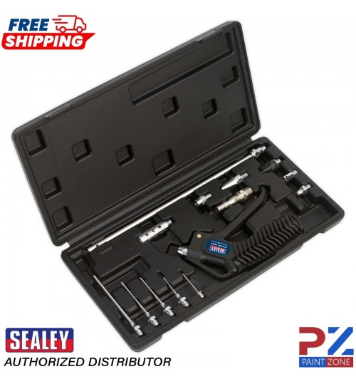 Sealey SA921 Air Blow Gun Kit - 14 Pieces