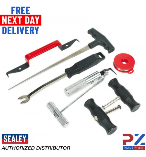 Sealey Windscreen Removal Tool Kit 7Pc - Wk3