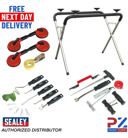 Sealey WK4 Folding Windscreen Stand - Portable Windshield Holder for Garage/Work