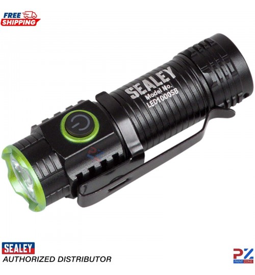 Sealey LED1000SB Super Beam 1000lm Rechargeable SMD LED 10W Pocket Light