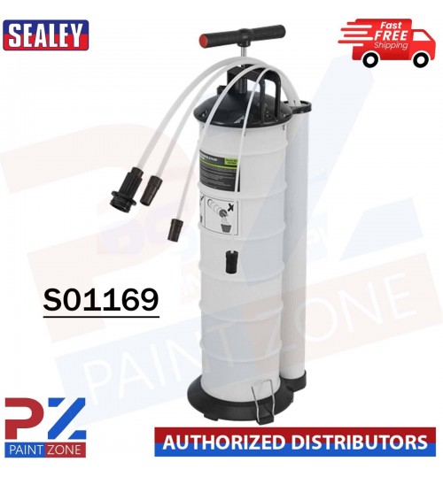 Sealey S01169 - Vacuum Oil and Fluid Extractor Manual 6.5ltr Engine Gear Van Car