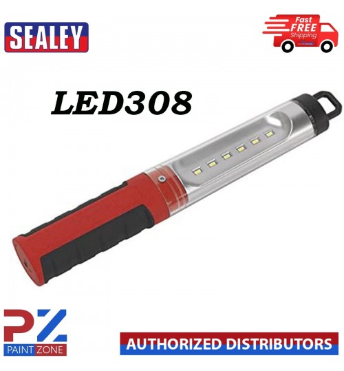 Sealey LED308 LED Lithium-Ion Rechargeable Inspection Lamp, 6 SMD