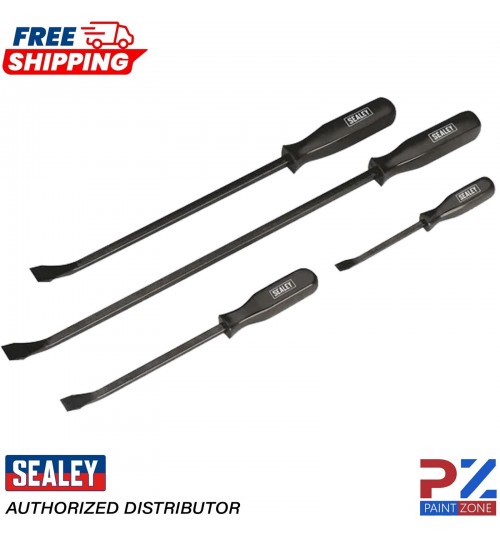 Sealey 4PC Professional Prybar Set AK206 - Heavy Duty Lever Tools