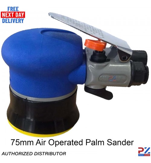 75mm Air Orbital Palm Sander Pneumatic Compact 11000RPM for Car Body, Wood Metal