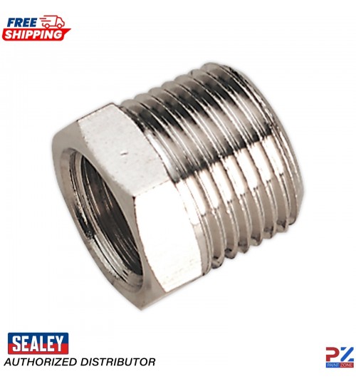 Sealey SA1/3814F Air Line Adaptor 3/8" BSPT Male to 1/4" BSP Female Fitting