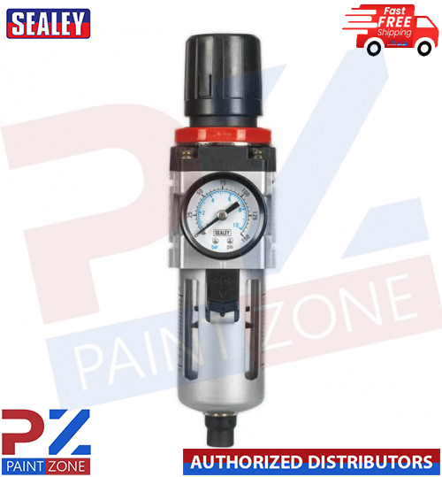 Sealey Air Filter/Regulator with Gauge SA2001/FR