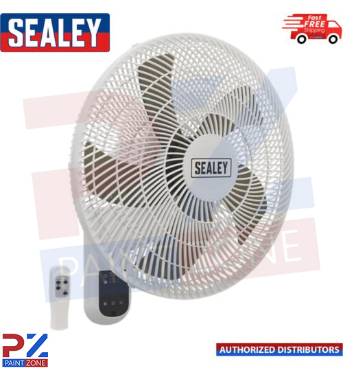 Sealey 16" Wall Fan 3-Speed Oscillating SWF16WR with Remote Control 230V