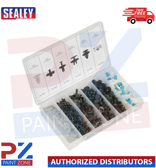 Sealey BTC18 Honda Door Panel Trim Clip Assortment Pack, Toyota121pc,