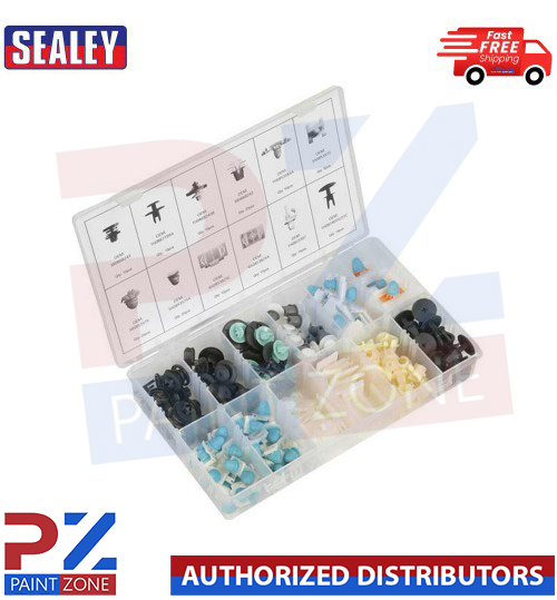 Sealey Body Trim Clip Assortment for Audi - Panel Clips Partitioned Box 160pc
