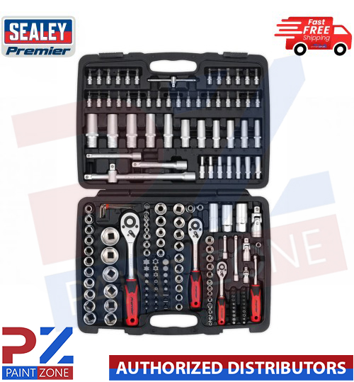 Sealey AK7955EU Drive Stain Socket Bit Tool Set 172pc 1/4" 3/8" 1/2"