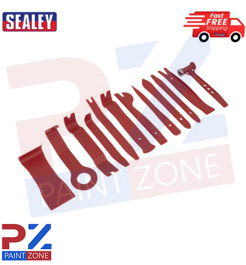 Sealey RT12KIT Trim & Upholstery 12pc Removal Tool Kit Set Vehicle-Car Interior