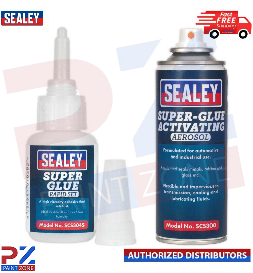 Sealey Rapid Set Super Glue 20g with Super Glue Activator Aerosol 200ml