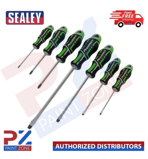 Sealey Premier AK4321HV 7 pce GripMax Slot & Phillips Magnetic Tip Screwdrive...