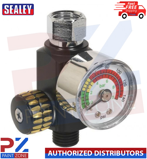 Sealey On-Gun Air Pressure Regulator/Gauge AR01