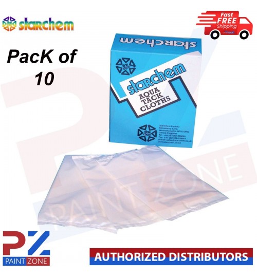 Starchem Pack Of 10 Aqua Tack Cloths Size: 18"/45cm Use Over Wet Application