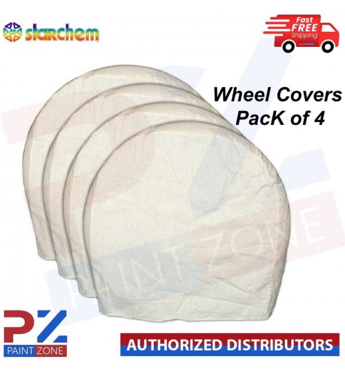 STARCHEM PPWC-4 Polypropylene wheel covers Pack of 4 - MASKING OVERSPRAY PAINT