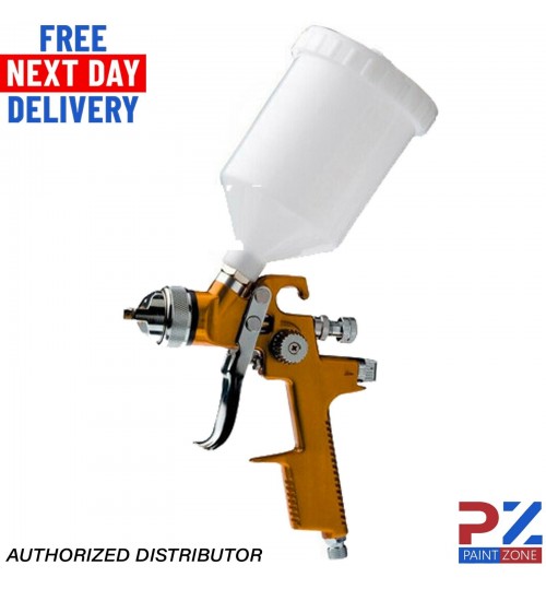 HVLP Car Paint Tool Air Spray gun 600ml Paint BB2 2.5mm Nozzle 1/4 inch Gold