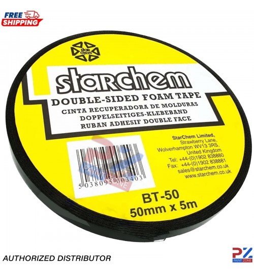 Starchem 50mm x 5m Double Sided Automotive Trim & Badge Tape