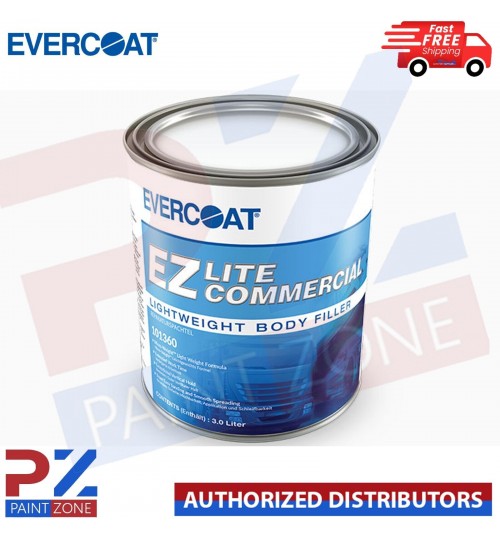 1 X EVERCOAT 101360 EZ LITE COMMERCIAL BODY FILLER 3L - SLOW/LONG WORKING TIME