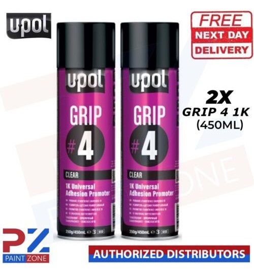 2x Upol GRIP#4 Universal Adhesion Promoter Aerosol - 450ml
