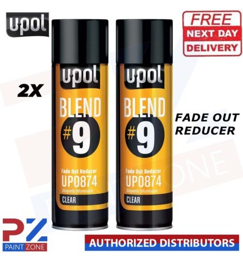 2x Fade Out Thinner UPOL Blend#9 Transparent Blending Clear Aerosol 450ML